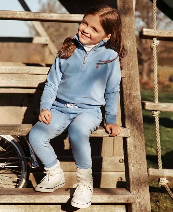Toddler and Little Girls Corduroy Long Sleeve Pullover