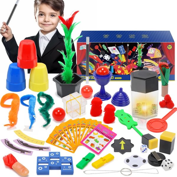 Skirfy Magic Kit-75+ Magic Tricks for Kids