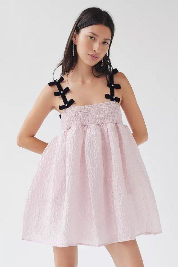 Souvenir Bow Mini Dress