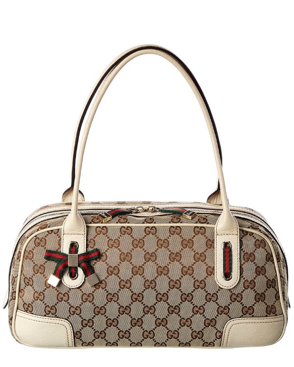gucci brown gg canvas princey保龄球包 799.