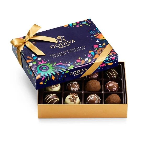 Chocolate Festival Truffles Collection Gift Box, 12 pc.