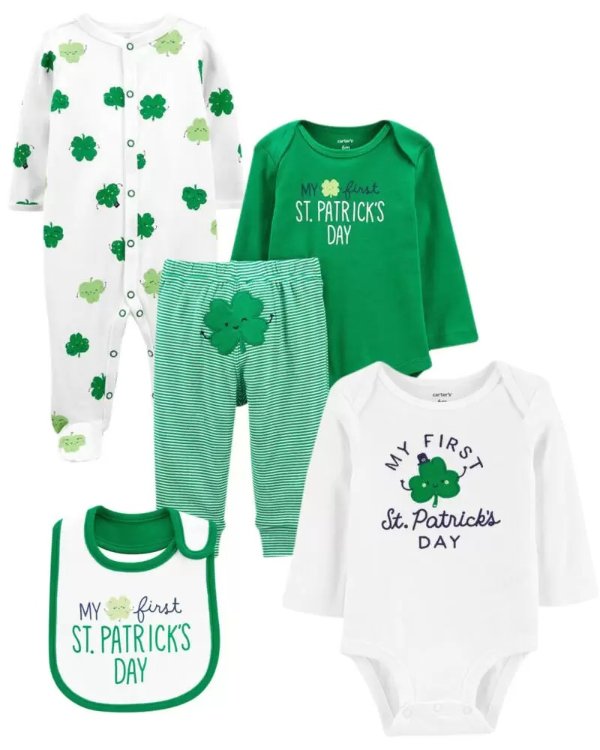 5-Piece St. Patrick's Day Baby Bundle
