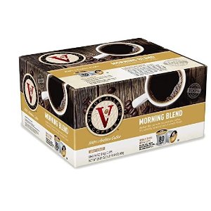 Victor Allen 's Coffee K Cups Single Serve Light Roast Coffee, Keurig 2 Brewer Compatible, Morning Blend, 80 Count