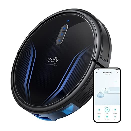 Clean by Anker, Clean G40, Robot Vacuum, 2,500 Pa Strong Suction, Wi-Fi Connected, Planned Pathfinding, Ultra-Slim Design, Perfect for Daily Cleaning