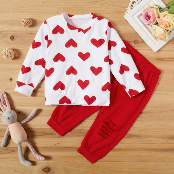 2-piece Baby / Toddler Heart Set of Valentine