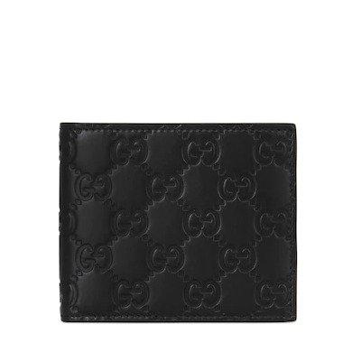 GG EMBOSSED LEATHER WALLET