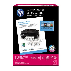 HP Paper, Multipurpose Ultra Poly Wrap, 20lb, 8.5 x 11, Letter, 96 Bright, 161 whiteness, 500 Sheets / 1 Ream (212500R)