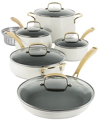 11-Pc. White Cookware Set, Created for Macy's