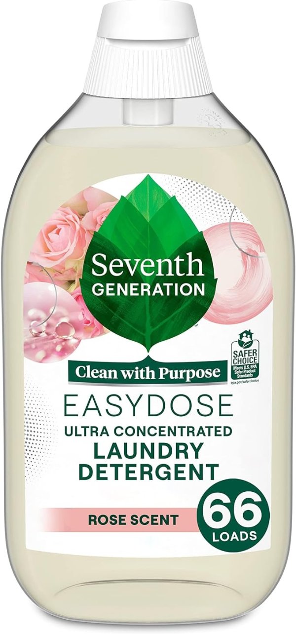 EasyDose Laundry Detergent Ultra Concentrated Rose Washing Detergent 23 oz