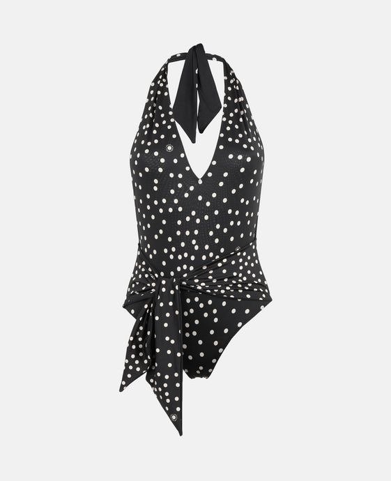 Women's Black Polka Dot Print Swimsuit | Stella McCartney Men