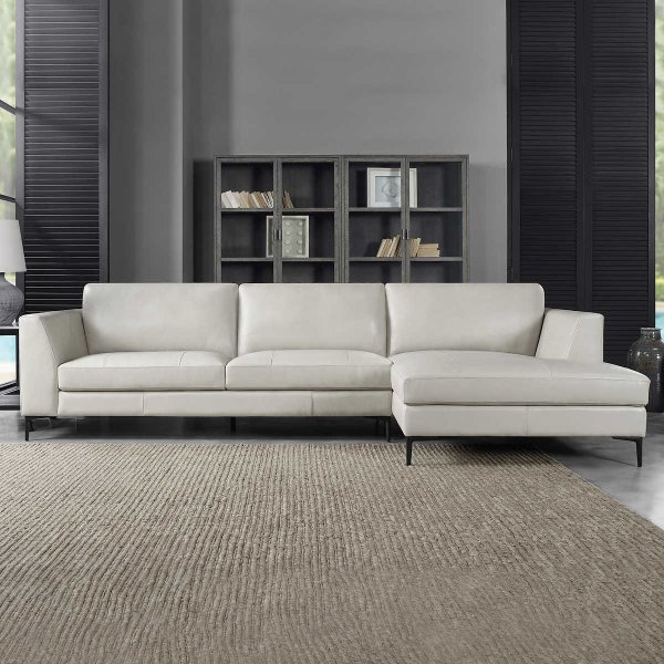 Odette 2-piece Leather Sectional
