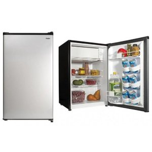 Haier 2.7 cu ft Refrigerator, Virtual Steel