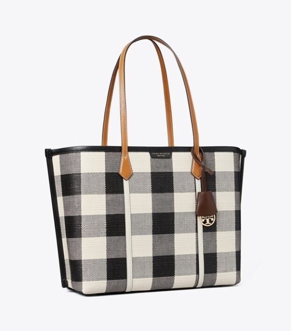 Perry Gingham Triple-Compartment Tote BagSession is about to end