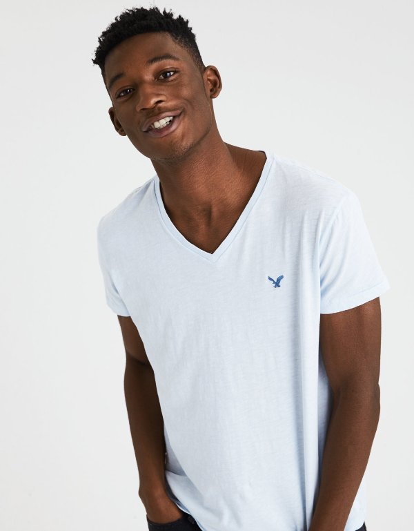 AE Slub V-Neck T-ShirtAE Slub V-Neck T-Shirt