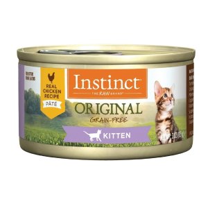 Instinct 经典幼猫奶猫鸡肉罐头24罐 3 oz