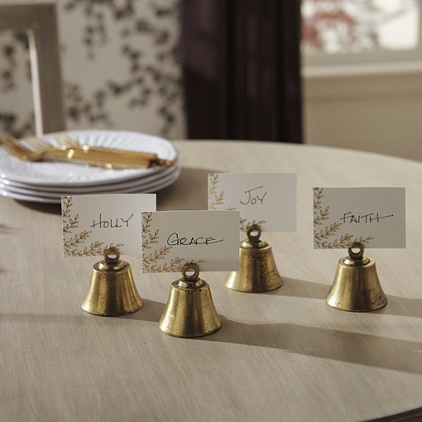 Vintage Bell Place Card Holders