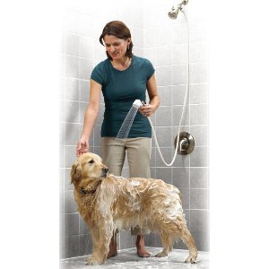Rinse Ace 3 Way Pet Shower Sprayer with 8 foot Hose and Quick Connect to Showerhead