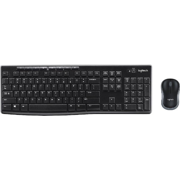 Combo MK270 Wireless Keyboard & Mouse, Black (920-004536)
