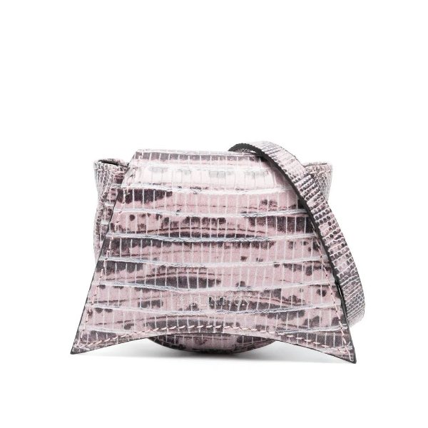 Kiki lizard-skin effect belt bag