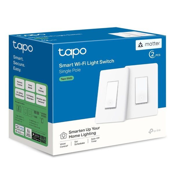Tapo Matter Smart Light Switch (2-Pack)