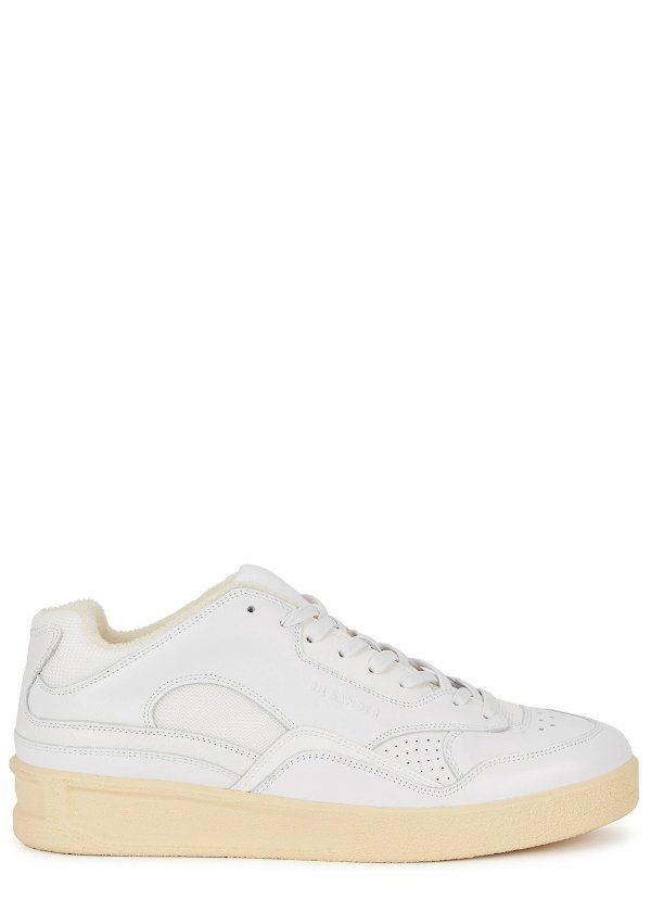 Basket white leather sneakers