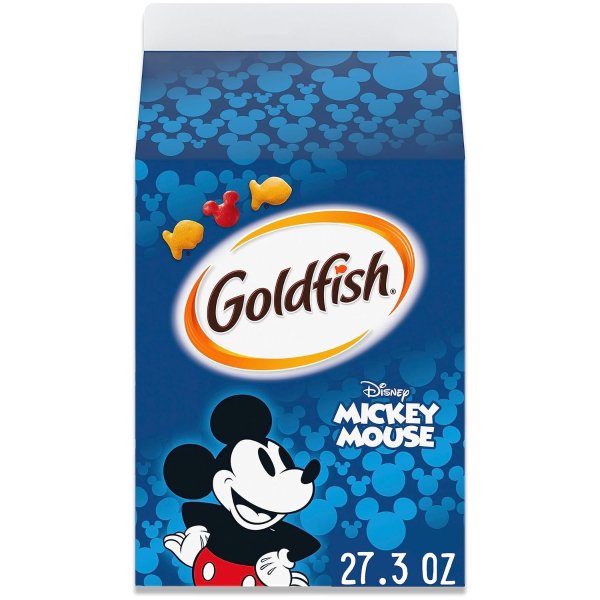 Goldfish Disney Mickey Mouse Cheddar Crackers, Snack Crackers, 27.3 oz