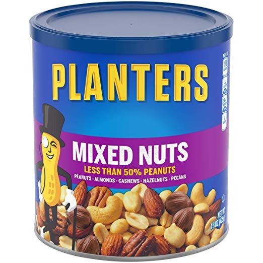 Mixed Nuts, 15 Ounce Canister