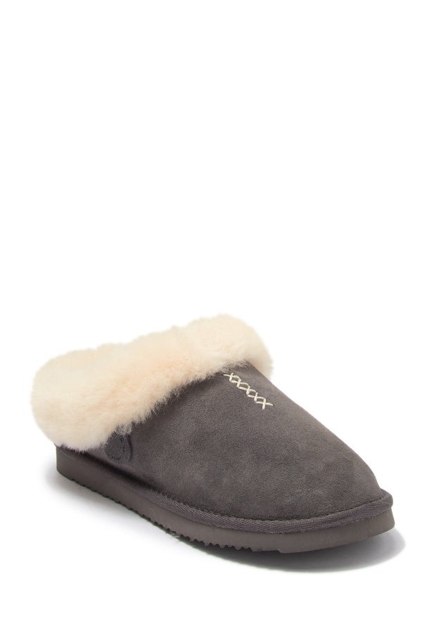 Genuine Shearling Clog Slipper - Wide Width Available