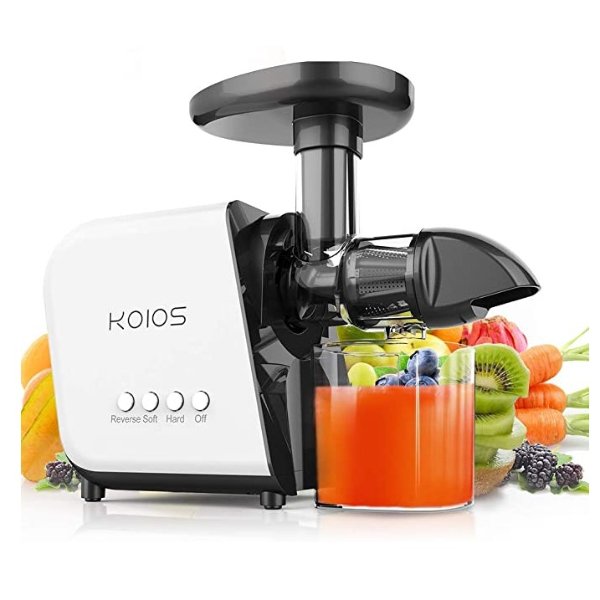 Juicer, slow Juicer Extractor with reverse function, cold press Juicer Machines with quiet Motor, high nutrient fruit and vegetable Juice