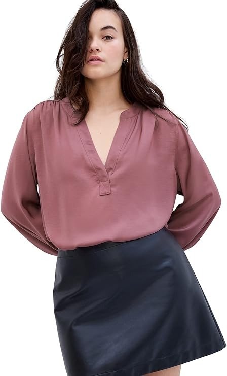 Women's Long Sleeve V-Neck Top Shirt