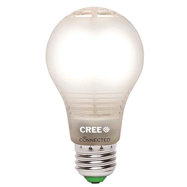 BA19-08027OMF-12CE26-1C100 Connected 60W Equivalent Soft White (2700K) A19 Dimmable LED Light Bulb, Works with Alexa