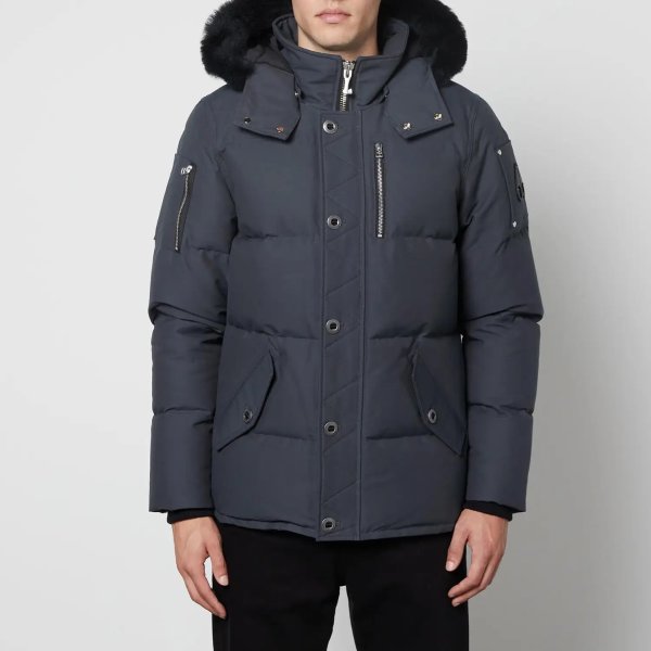 Moose Knuckles 3Q Shearling-Trimmed Nylon and Cotton-Blend Down Coat