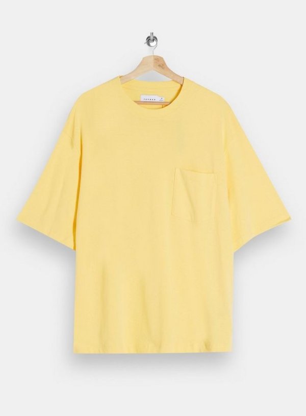 Yellow Boxy Pocket T-Shirt