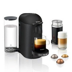 by Breville VertuoPlus Deluxe Matte Black Coffee & Espresso Machine with Aeroccino3