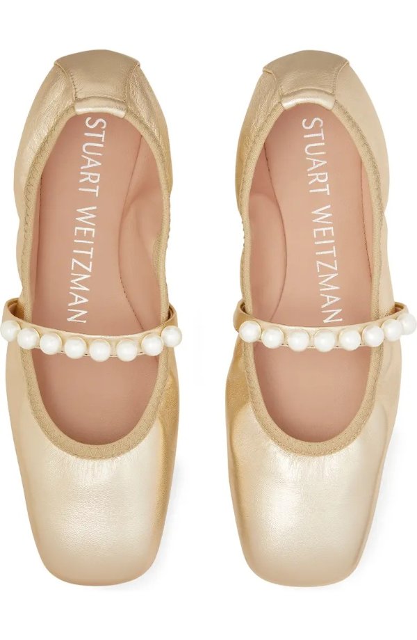Goldie 珍珠芭蕾鞋