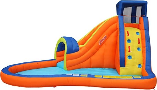 Pipeline Water Park Toy, Length: 14 ft 7 in, Width: 9 ft 6 in, Height: 7 ft 11 in, Inflatable Outdoor Backyard Water Slide Splash Bounce Climbing Toy