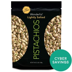 Wonderful Pistachios, Roasted and Salted, 48-oz Bag