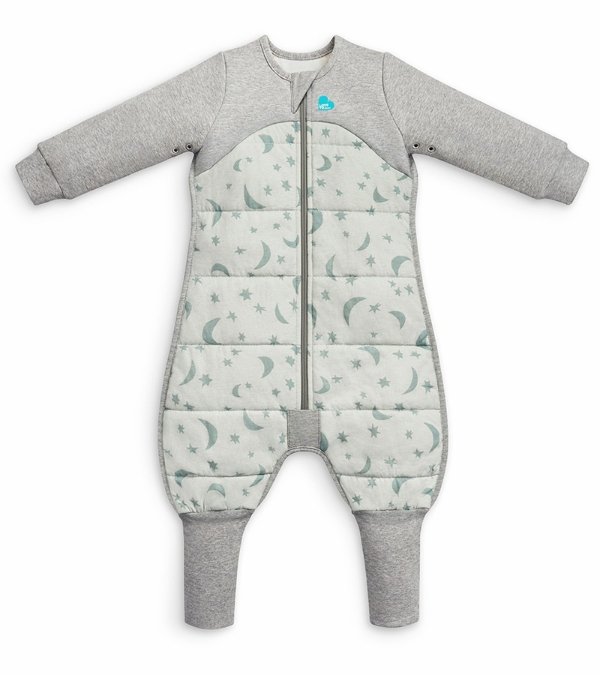 Sleep Suit Quilted Cotton 2.5 TOG, 24-36 M - Moonlight Olive