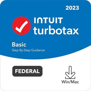 TurboTaxBasic 2023 Tax Software, Federal Tax Return [PC/Mac Download]