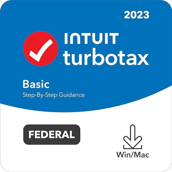 Basic 2023 Tax Software, Federal Tax Return [PC/Mac Download]