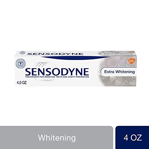 Toothpaste for Sensitive Teeth & Cavity Protection, Extra Whitening 4 oz