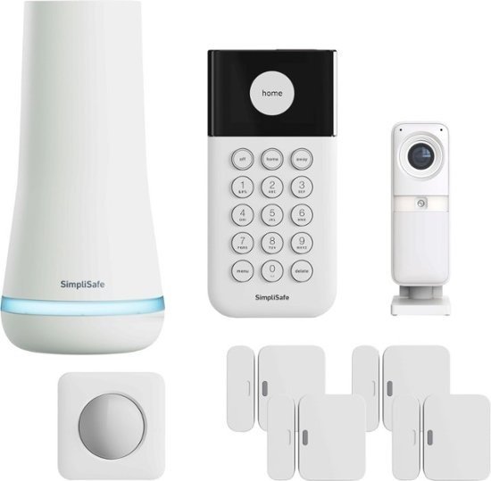 Indoor Home Security System with Smart Alarm Wireless Indoor Camera 8-piece