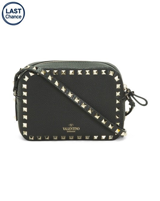 Made In Italy Small Grainy Calfskin Leather Crossbody | Handbags | Marshalls
