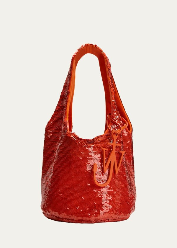 Mini Sequin Shopper Tote Bag
