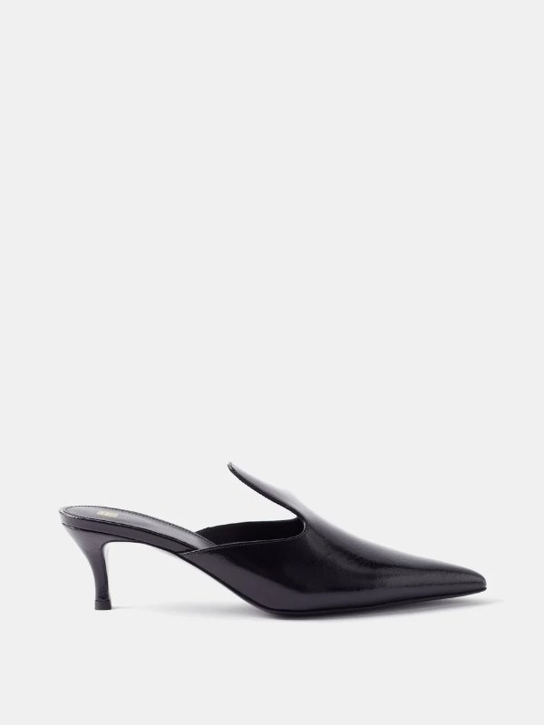 The Pencil 50 patent-leather mules | Toteme
