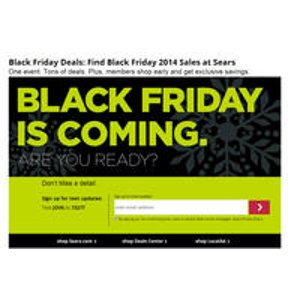 Sears Will Offer Early Access to Black Friday Sale to Members