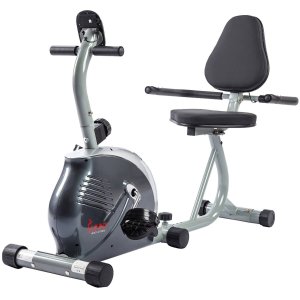 Sunny Health & Fitness Recumbent Bike w/ LCD Monitor and Pulse Rate Monitoring