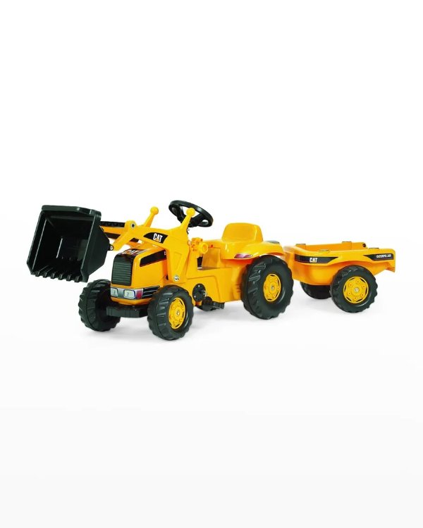Kid's CAT Pedal Tractor w/Trailer