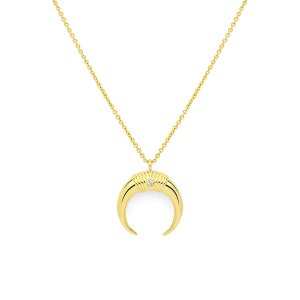 GOLD HORN NECKLACE - Maria Pascual Jewelry