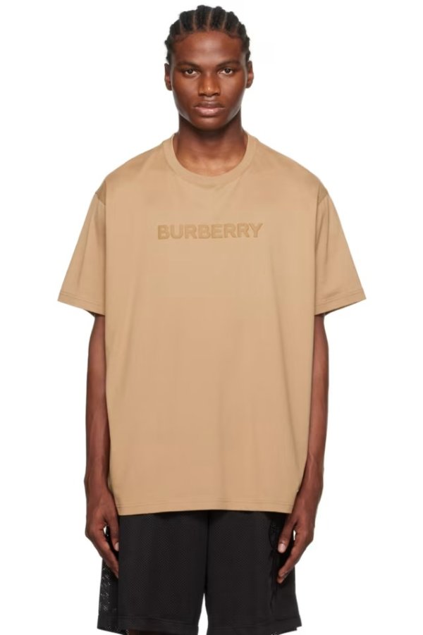 Brown Bonded T恤